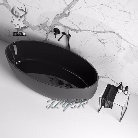 Factory Solid Surface Stone Tub Freestanding Bathtub Artifical Marble Stone Bathtubs