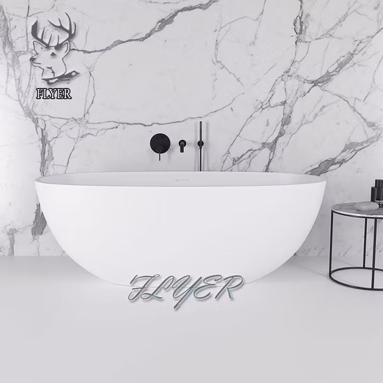 Factory Solid Surface Stone Tub Freestanding Bathtub Artifical Marble Stone Bathtubs