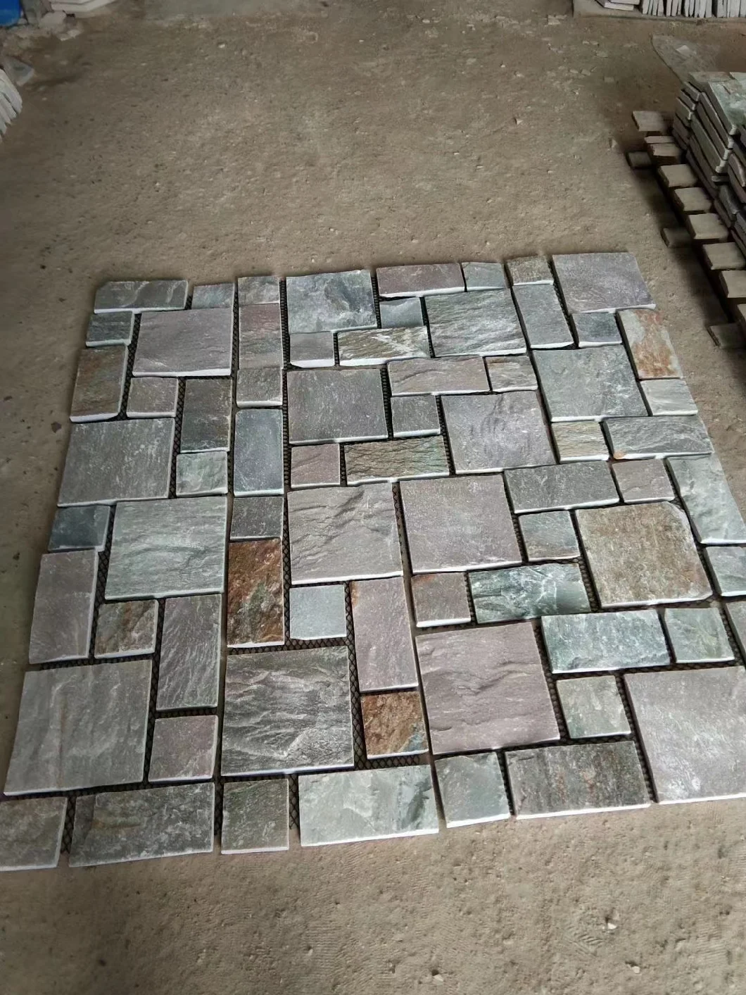 Multicolor Culture Stone Natural Slate Wall Cladding