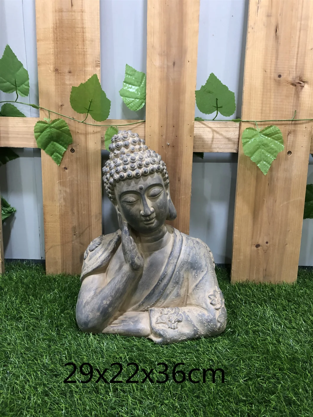 Decorative Resin Black Meditation Buddha Sitting Sculpture