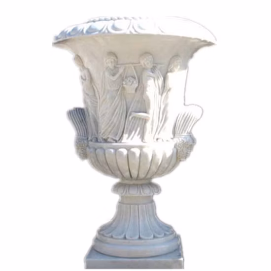 Macetas de mármol de granito para decoración